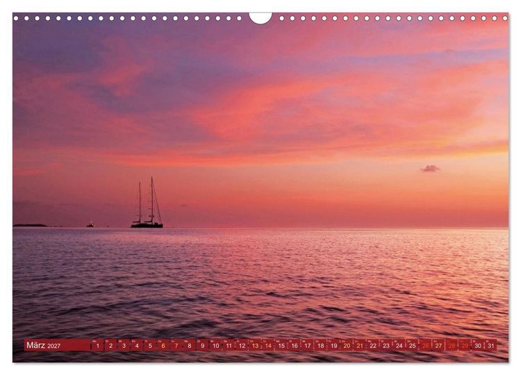 Produktbild: Die Malediven: Fluchtpunkt Sehnsucht (Wandkalender 2027 DIN A3 quer), CALVENDO Monatskalender