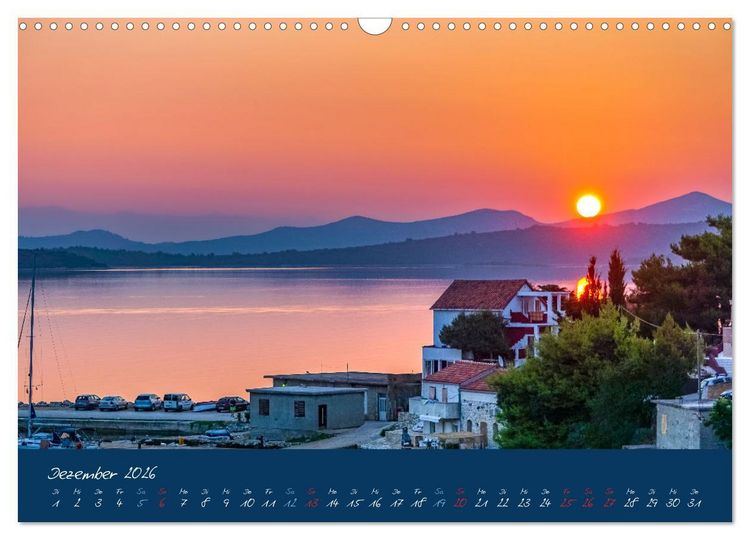 Produktbild: Kroatien Die wundersch&ouml;ne K&uuml;ste vor Zadar (Wandkalender 2026 DIN A3 quer), CALVENDO Monatskalender