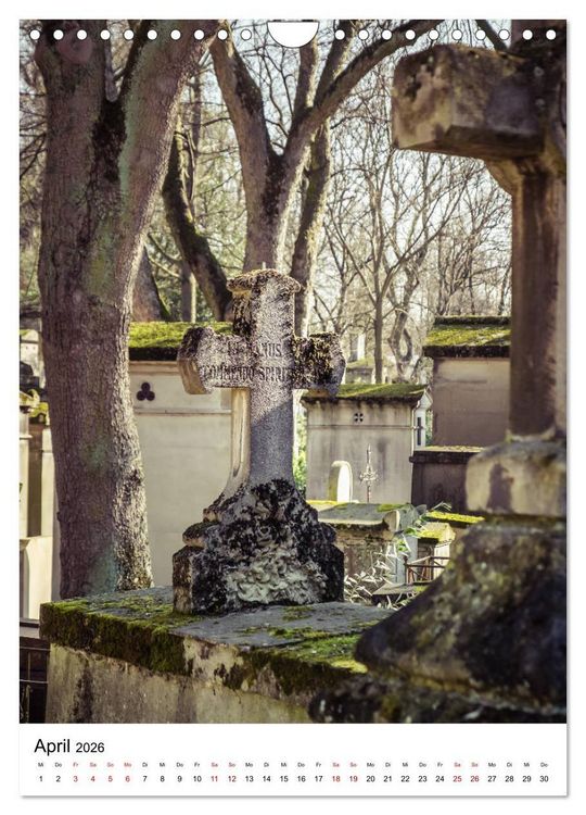 Produktbild: Le Cimeti&egrave;re du P&egrave;re-Lachaise in Paris (Wandkalender 2026 DIN A4 hoch), CALVENDO Monatskalender