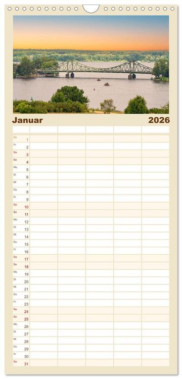 Produktbild: Familienplaner 2026 - Potsdam - Schlösser, Parks und der Alte Fritz mit 5 Spalten (Wandkalender, 21 x 45 cm) CALVENDO
