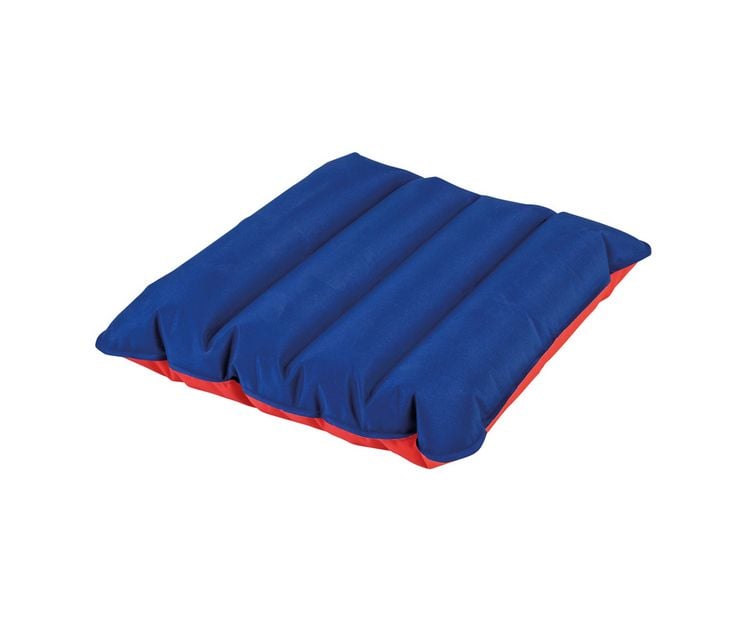 Produktbild: Sitzkissen Luftkissen Mikrofaser rot/blau 35x35cm