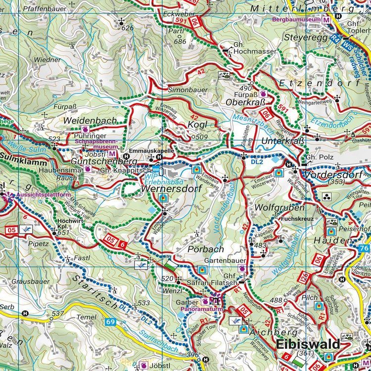 Produktbild: freytag & berndt Wanderkarte WK 411 Steirisches Weinland, S&uuml;dweststeiermark 1:50.000