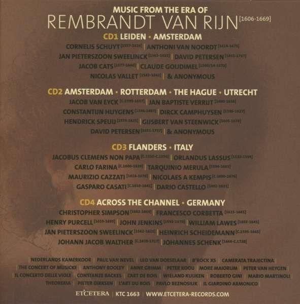 Produktbild: Musik aus der Zeit Rembrandt van Rijns (1606-1669)