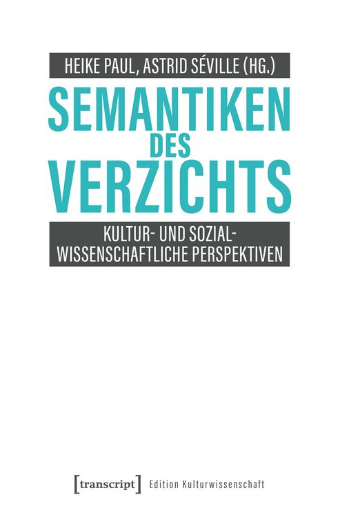 Produktbild: Semantiken des Verzichts