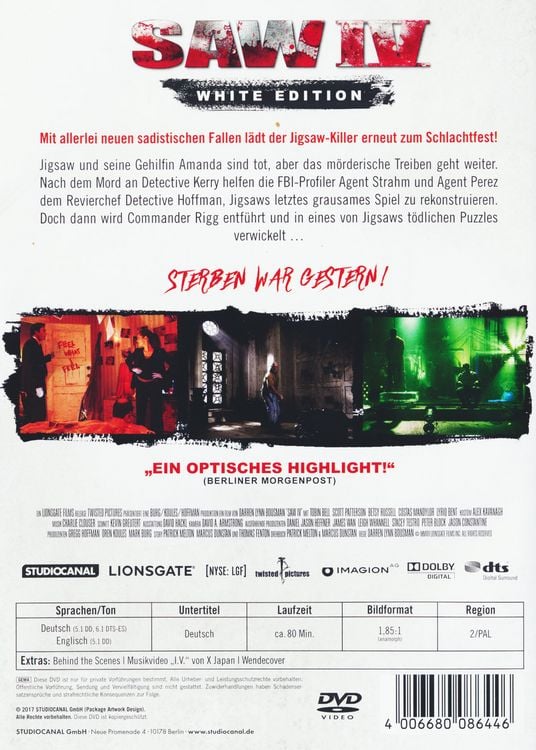 Produktbild: Saw IV - White Edition