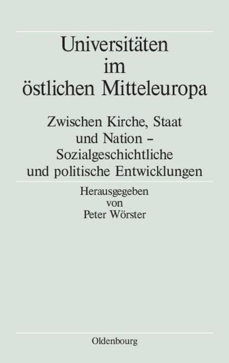 Produktbild: Universit&auml;ten im &ouml;stlichen Mitteleuropa