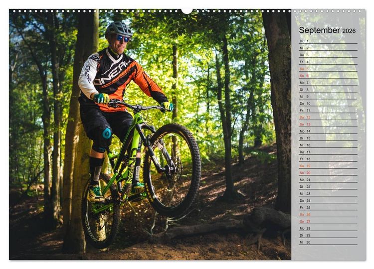 Produktbild: Mountainbike Action (hochwertiger Premium Wandkalender 2026 DIN A2 quer), Kunstdruck in Hochglanz