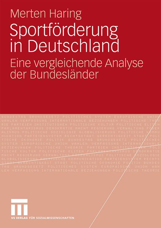 Produktbild: Sportf&ouml;rderung in Deutschland