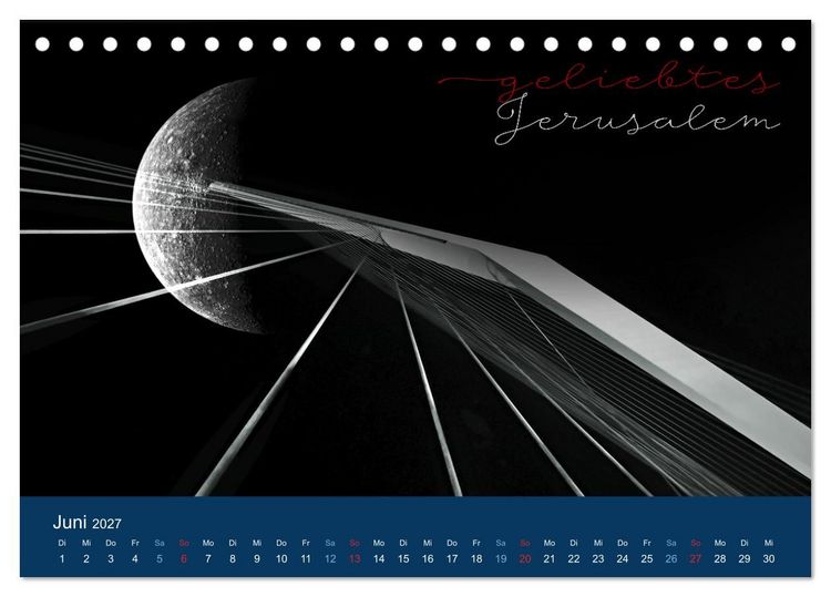Produktbild: Geliebtes Jerusalem (Tischkalender 2027 DIN A5 quer), CALVENDO Monatskalender