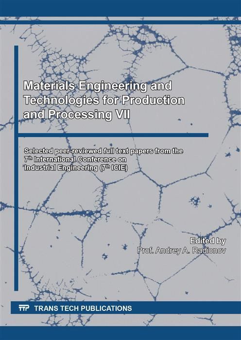 Produktbild: Materials Engineering and Technologies for Production and Processing VII