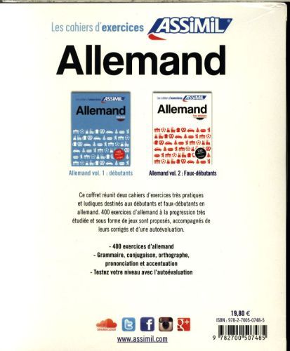 Produktbild: Schodel, B: Coffret Cahiers d'exercices ALLEMAND D&eacu