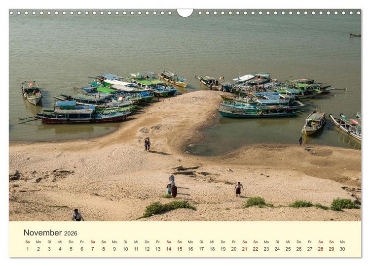 Produktbild: Leben in Myanmar (Wandkalender 2026 DIN A3 quer), CALVENDO Monatskalender