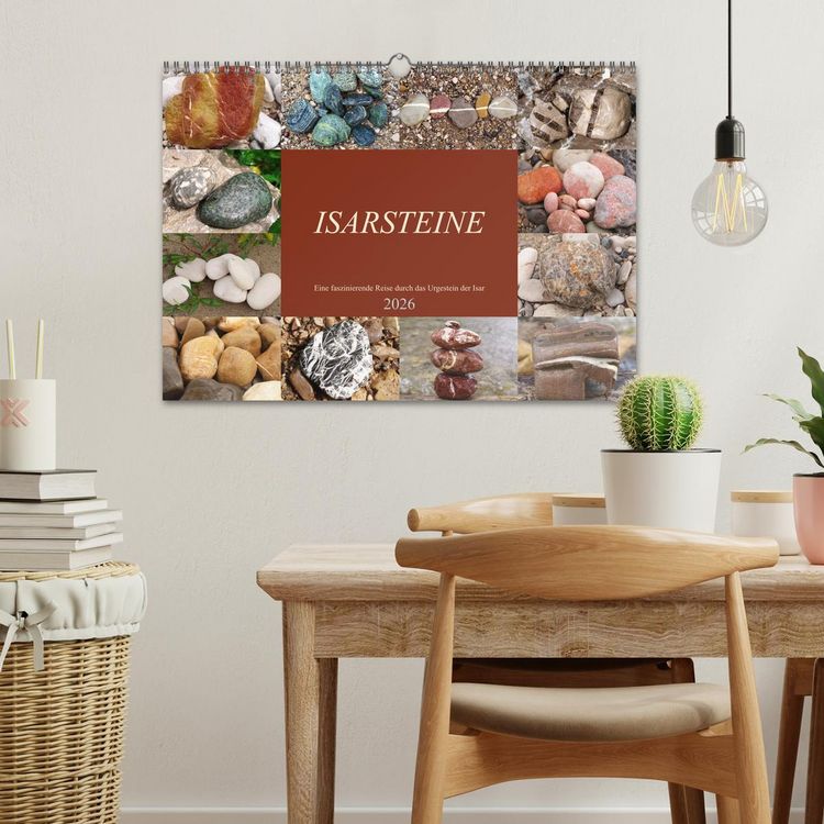 Produktbild: Isarsteine - Eine faszinierende Reise durch das Urgestein der Isar (Wandkalender 2026 DIN A3 quer), CALVENDO Monatskalender