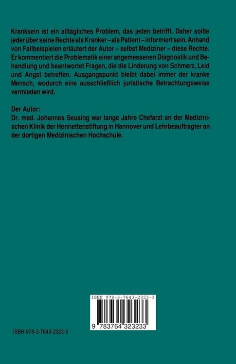 Produktbild: Die Rechte des Kranken