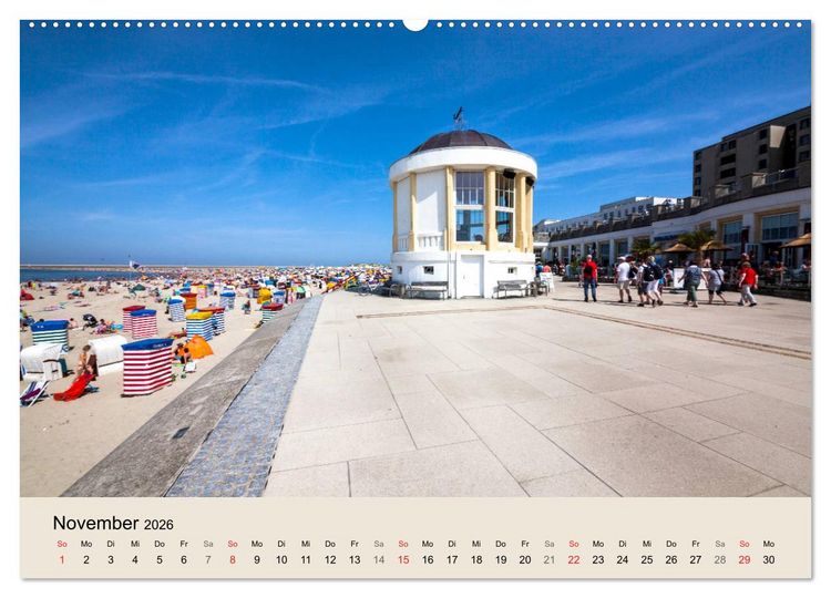 Produktbild: Nordseeinsel Borkum - Inselrausch im Hochseeklima (Wandkalender 2026 DIN A2 quer), CALVENDO Monatskalender