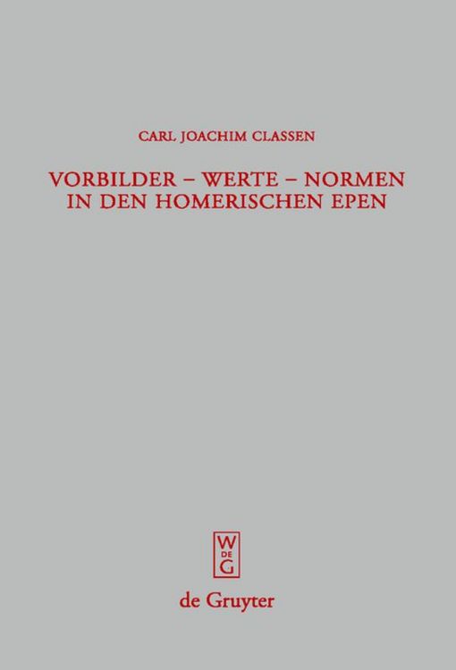 Produktbild: Vorbilder - Werte - Normen in den homerischen Epen