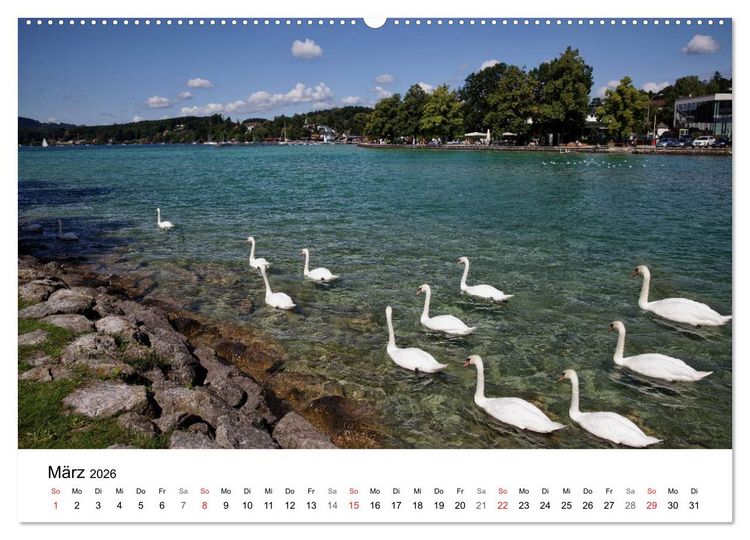 Produktbild: Salzkammergut - Die sch&ouml;nsten Seen Ober&ouml;sterreichs (hochwertiger Premium Wandkalender 2026 DIN A2 quer), Kunstdruck in Hochglanz