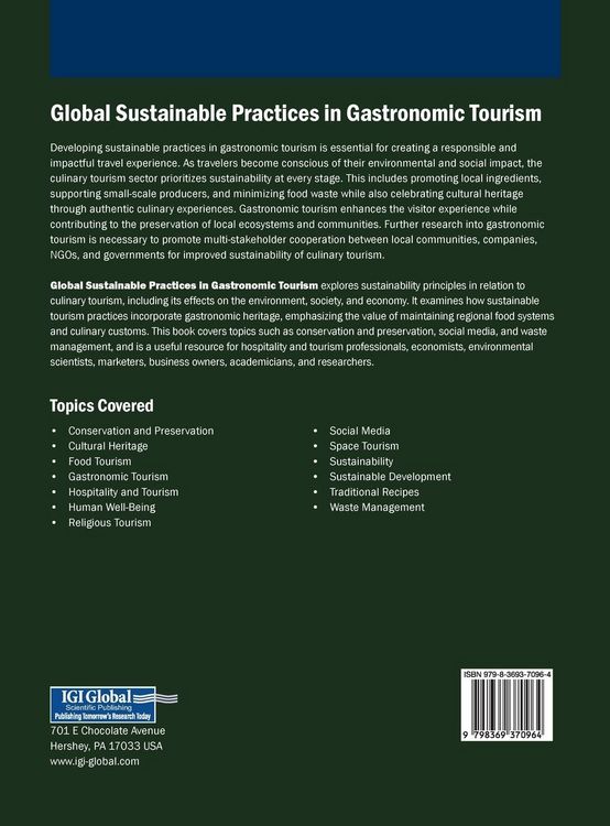 Produktbild: Global Sustainable Practices in Gastronomic Tourism