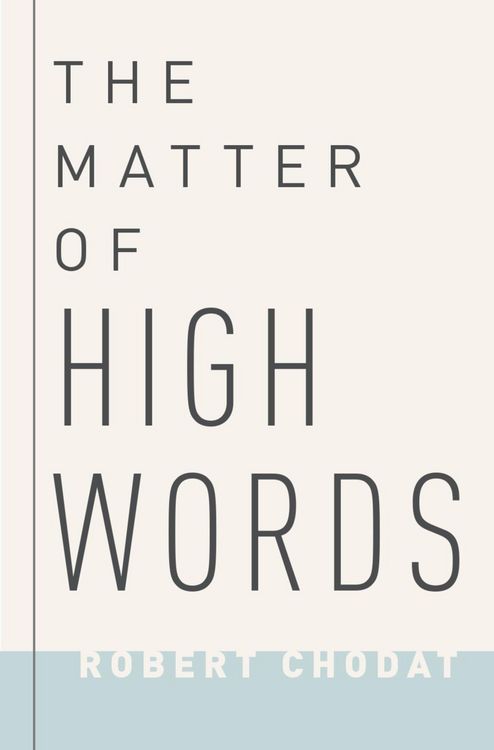 Produktbild: The Matter of High Words
