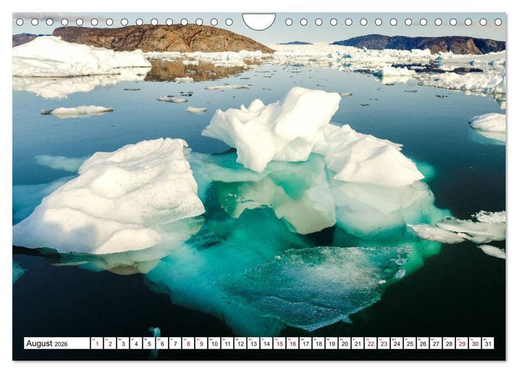 Produktbild: Eisberge - Gr&ouml;nlands magische Eisgestalten (Wandkalender 2026 DIN A4 quer), CALVENDO Monatskalender