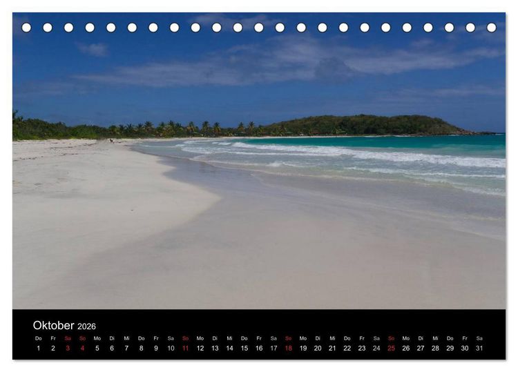 Produktbild: Trauminsel Puerto Rico (Tischkalender 2026 DIN A5 quer), CALVENDO Monatskalender