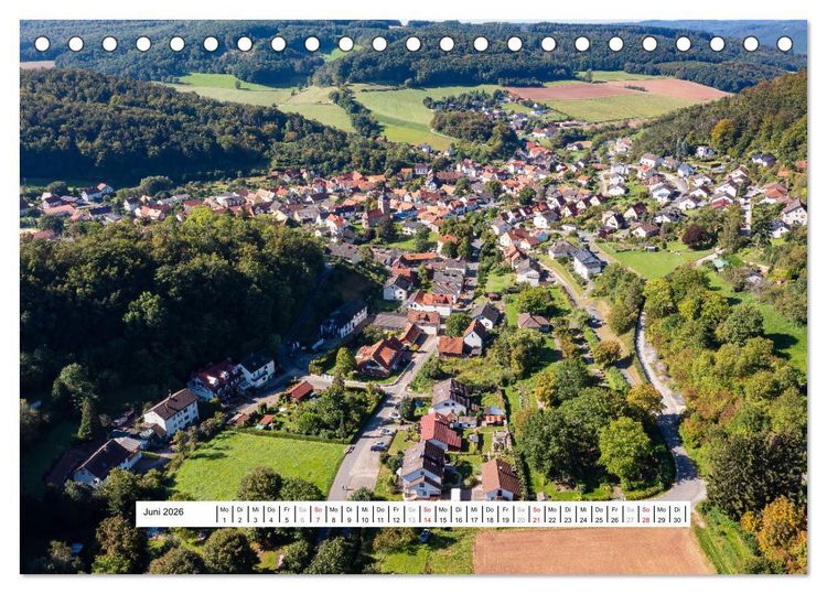Produktbild: Die Ringgau D&ouml;rfer (Tischkalender 2026 DIN A5 quer), CALVENDO Monatskalender