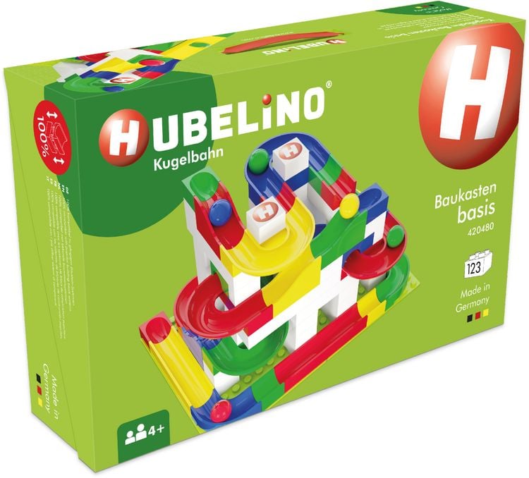 Produktbild: HUBELINO Kugelbahn Baukasten basis (123-teilig)