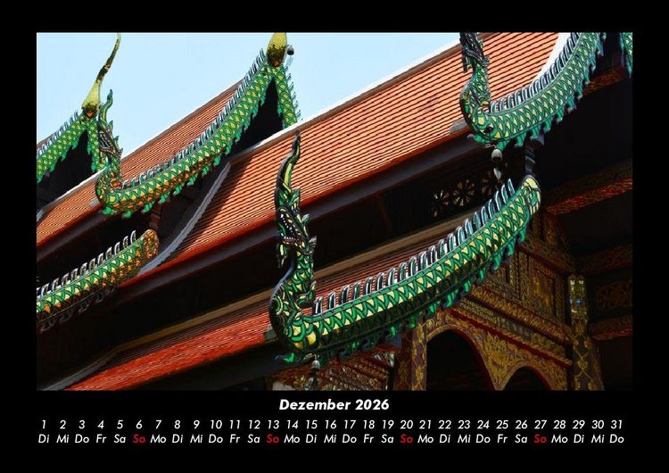 Produktbild: Tempel unserer Erde 2026 Fotokalender DIN A3