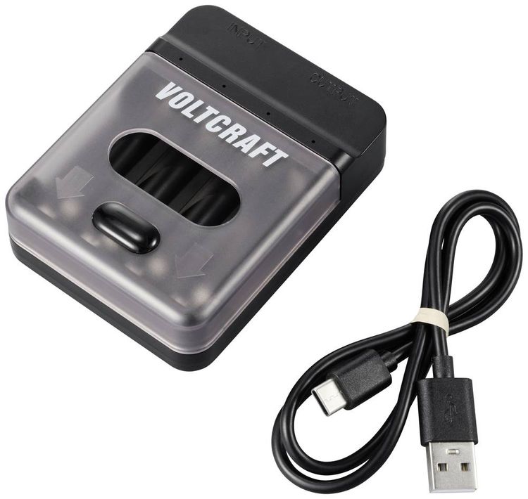 Produktbild: VOLTCRAFT VC-BC4-PB1 2in1 Ladeger&auml;t & Powerbank