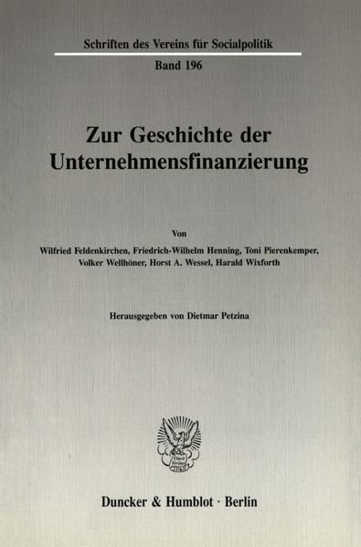 Produktbild: Zur Geschichte der Unternehmensfinanzierung.