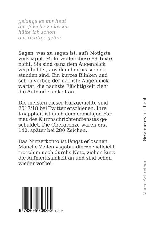 Produktbild: Gel&auml;nge es mir heut
