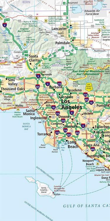 Produktbild: Hallwag Strassenkarte USA, California 1:1 Mio.