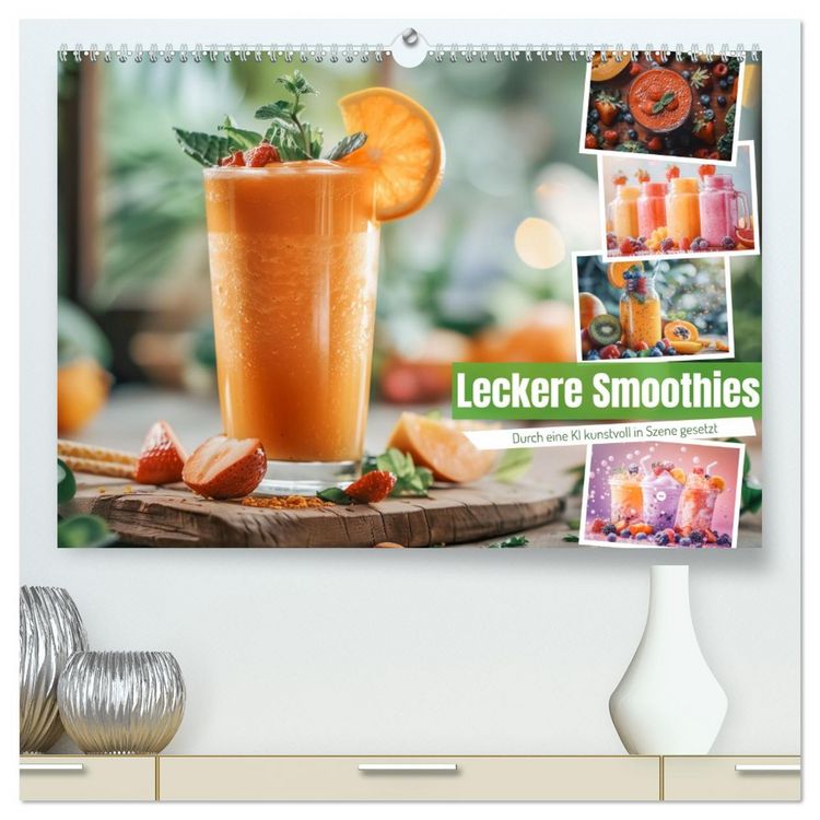 Produktbild: Leckere Smoothies (hochwertiger Premium Wandkalender 2026 DIN A2 quer), Kunstdruck in Hochglanz