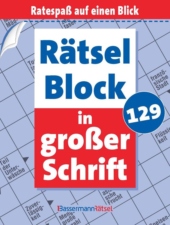Produktbild: R&auml;tselblock in gro&szlig;er Schrift 129