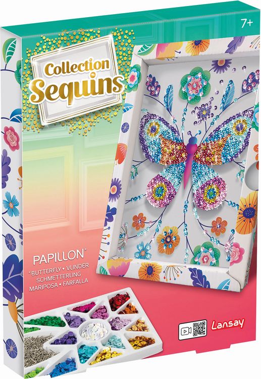 Paillettenkunst Elsa – Bastelset Mit Glitzernden Pailletten & Stecknadeln