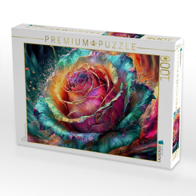 Produktbild: CALVENDO Puzzle Rose | 1000 Teile Lege-Gr&ouml;&szlig;e 64x48cm Foto-Puzzle f&uuml;r gl&uuml;ckliche Stunden
