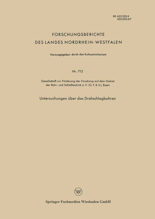 Produktbild: Untersuchungen &uuml;ber das Drehschlagbohren