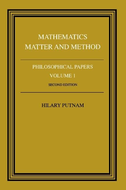 Produktbild: Mathematics, Matter and Method: Volume 1