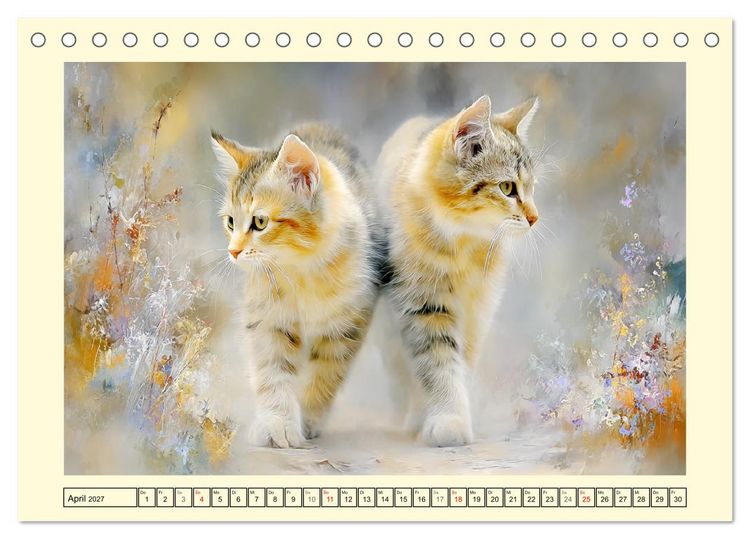 Produktbild: Wildkatzen. Europas scheue Waldbewohner (Tischkalender 2027 DIN A5 quer), CALVENDO Monatskalender