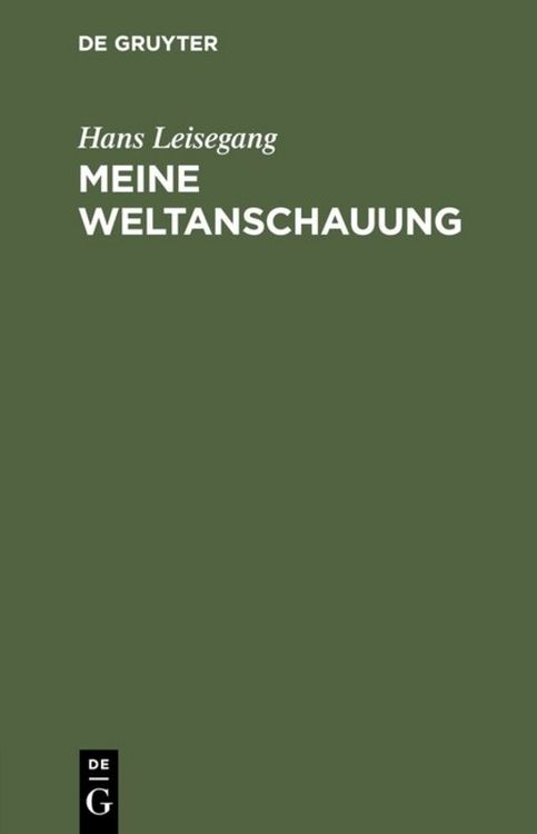 Produktbild: Meine Weltanschauung