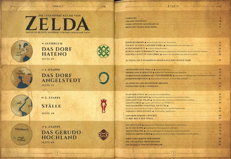 Produktbild: Die legend&auml;re K&uuml;che von Zelda - Magische Rezepte inspiriert von der Videogame-Saga
