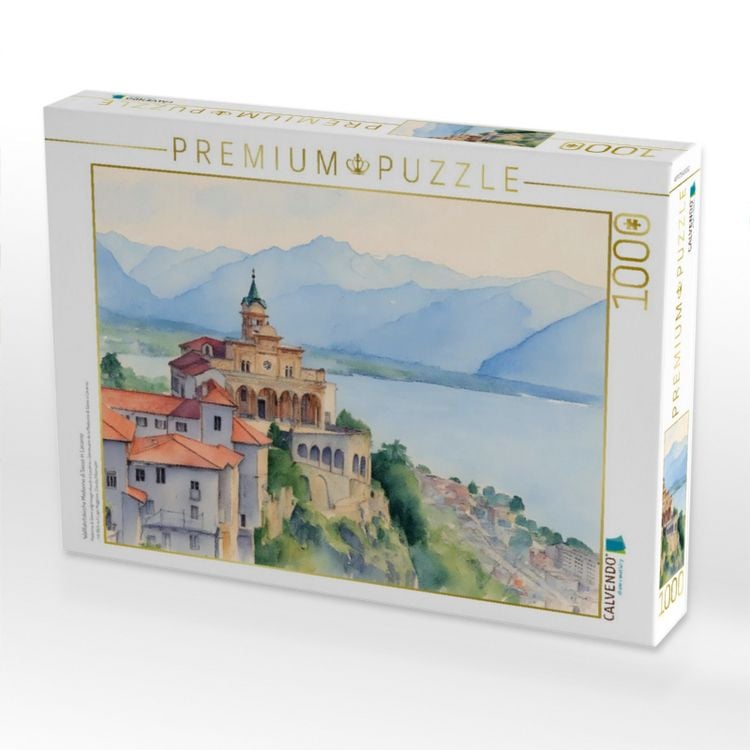 Produktbild: CALVENDO Puzzle Wallfahrtskirche Madonna di Sasso in Locarno | 1000 Teile Lege-Gr&ouml;&szlig;e 64x48cm Foto-Puzzle f&uuml;r gl&uuml;ckliche Stunden