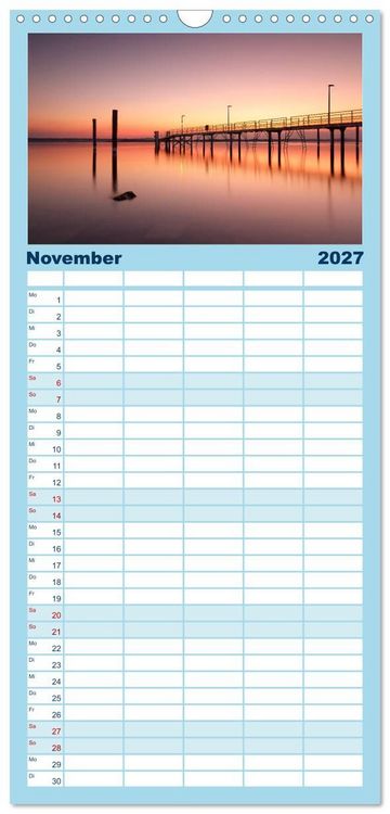 Produktbild: Familienplaner 2027 - Bodensee-Stimmungen mit 5 Spalten (Wandkalender, 21 x 45 cm) CALVENDO