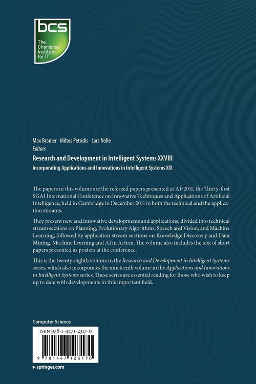 Produktbild: Research and Development in Intelligent Systems XXVIII