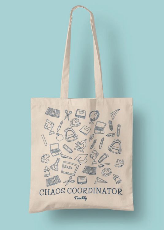 Produktbild: Teachly Baumwolltasche, Einkaufstasche, Chaos Coordinator