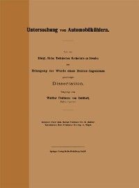 Produktbild: Untersuchung von Automobilk&uuml;hlern