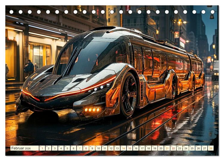 Produktbild: Busse Fantasien (Tischkalender 2026 DIN A5 quer), CALVENDO Monatskalender