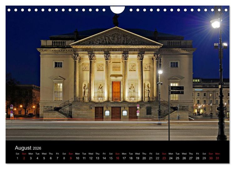 Produktbild: Evening Walk through Berlin (Wall Calendar 2026 DIN A4 landscape), CALVENDO 12 Month Wall Calendar