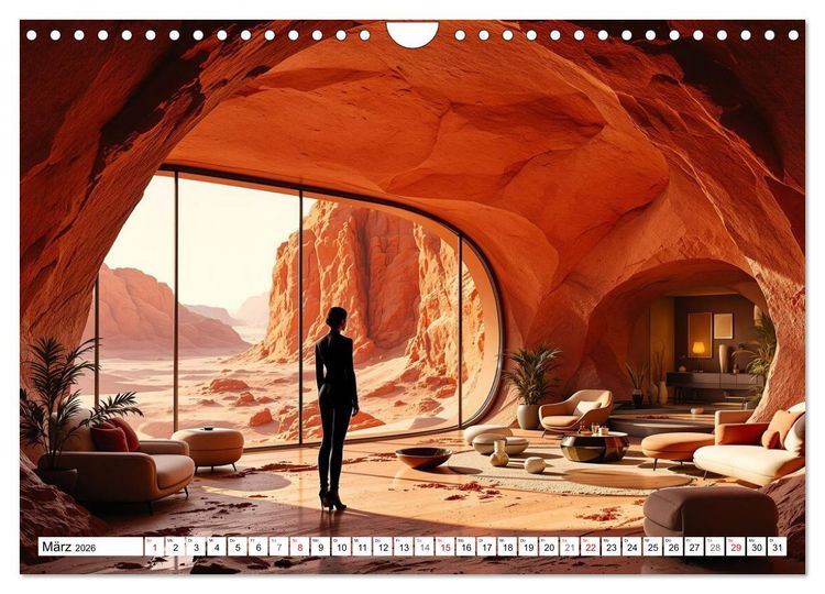 Produktbild: Neuer Morgen Mars (Wandkalender 2026 DIN A4 quer), CALVENDO Monatskalender