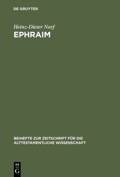 Bild vom Artikel Ephraim vom Autor Heinz-Dieter Neef